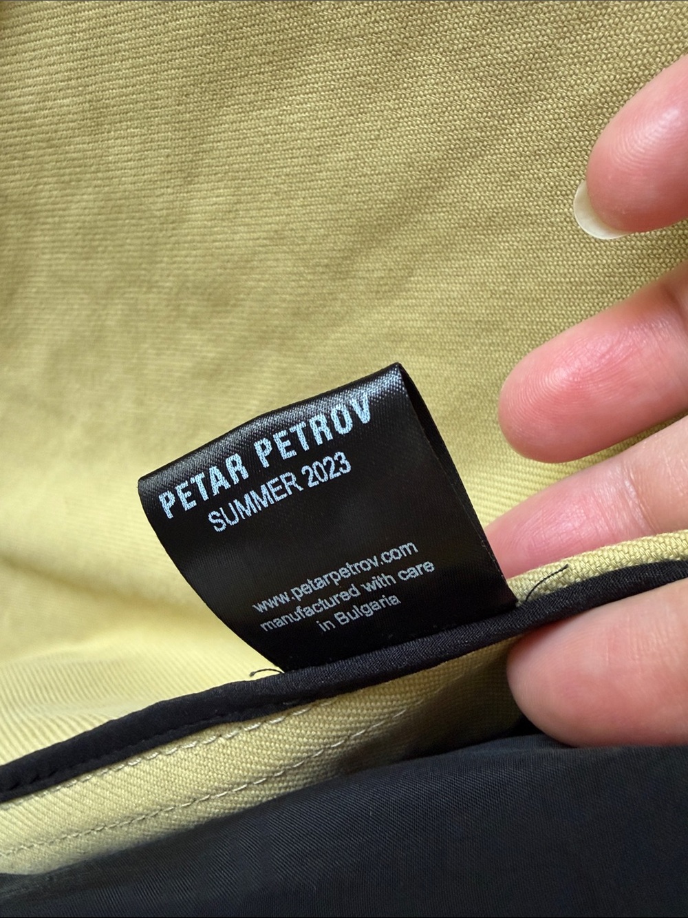 Petar Petrov Mustard Single-Breasted Blazer - Picture 5 of 6